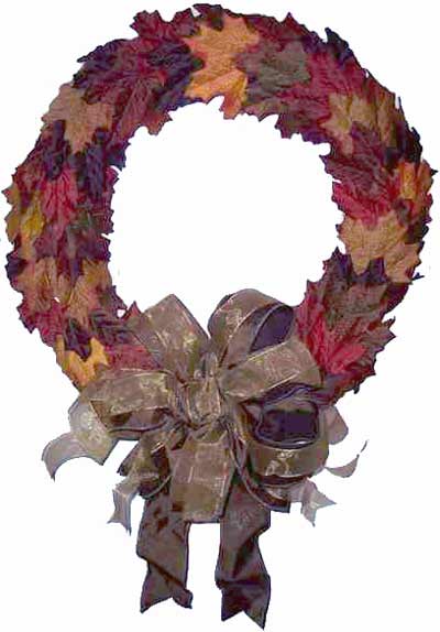 Thanksgiving wreath decoration diy project