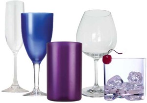 plastic glasses, tumblers, wine glasses and plastic drinkware