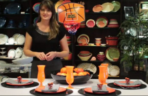 how to decorate a table with basketball theme