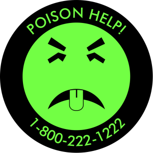 You can get Mr. Yuk stickers to help trach kids about harmful household chemicals.