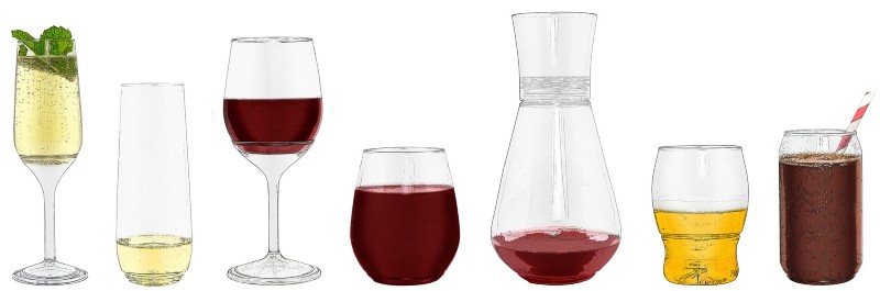 Best disposable and semi-reusable plastic wine glasses top picks are GoVino and Tossware