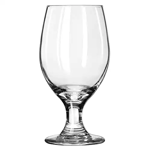 Libbey Perception Banquet Goblet Glasses, 14-ounce, Set of 12