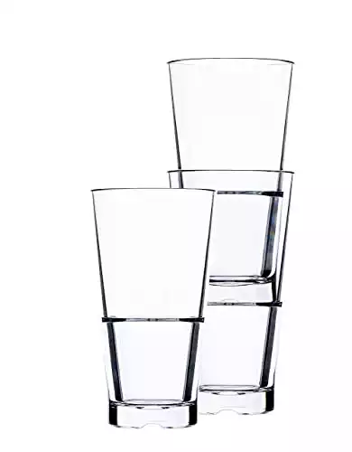 Club Stacking Polycarbonate Tumblers by Bold/Strahl | 14 oz. | Set of 6