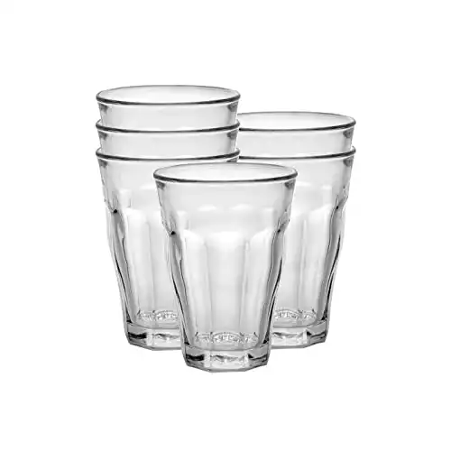 Picardie by Duralex Tempered Tumblers, Set of 6, 12.62 oz. Made In France
