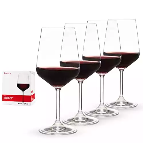 Spiegelau Platinum Crystal Red Wine Glasses, 22.2 oz, Set/4