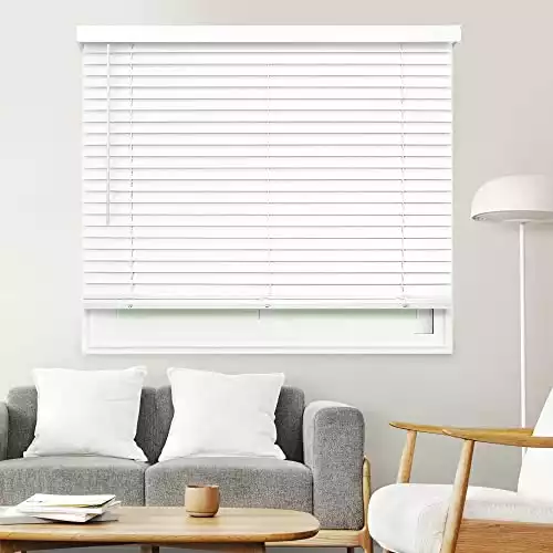 Chicology Cordless Faux Wood Blinds | Sizes 12