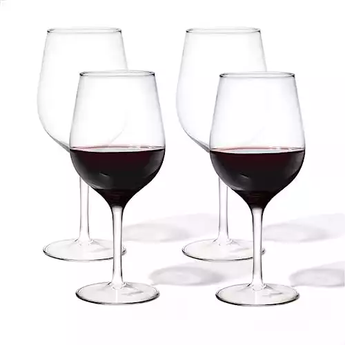 Tossware Reserve Tritan Unbreakable Plastic Wine Glasses | 16 oz | Set/4