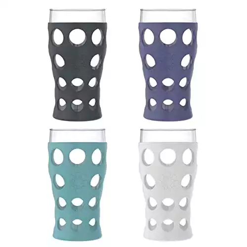 Kurala Coffee Mugs Set of 5, Plastic Coffee Cups Set, 10 Ounce Unbreakable Coffee Mug Plastic with Handle, 3 Basic Colors, Re