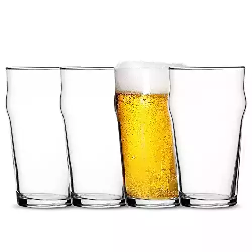 Bormioli Rocco Nonix Classic Pint Beer Glasses | 19.5 oz. | Set/4