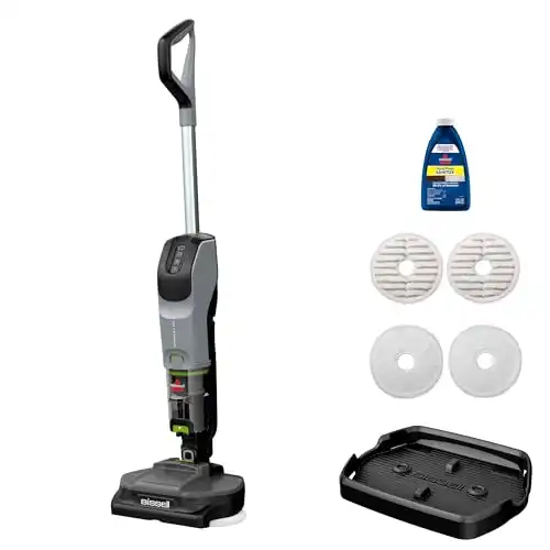 BISSELL® SpinWave® + Vac Cordless Hard Floor Spin Mop + Vacuum – Sanitize Formula Included