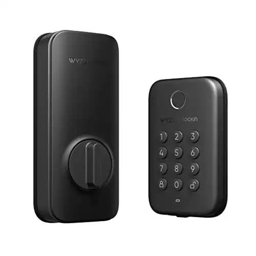 Wyze Auto-Lock Bolt, Fingerprint Keyless Entry Smart Bluetooth Door Lock