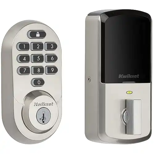 Kwikset Halo Keypad Wi-Fi Smart Door Lock, Keyless Entry Electronic Touchscreen Deadbolt Door Lock