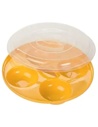 Prep Solutions by Progressive Microwave 4 Egg Poacher | Dishwasher-Safe