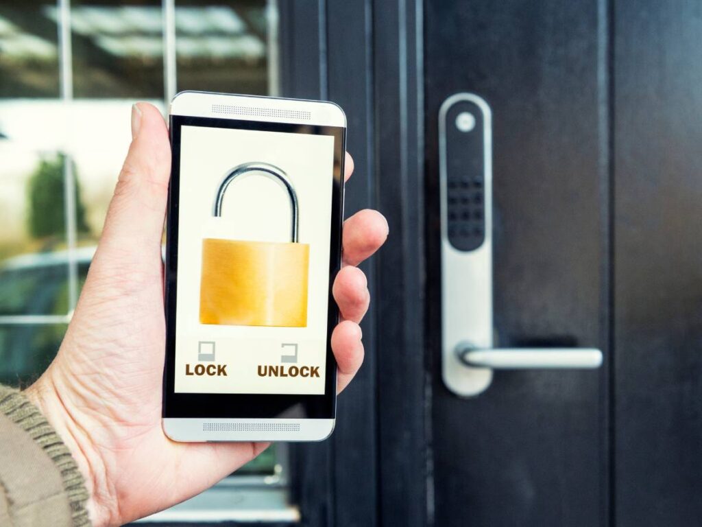 best smart door locks and keyless entry locks and key hide options
